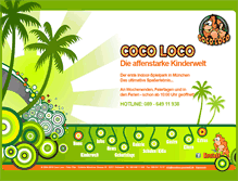 Tablet Screenshot of cocoloco-gruenwald.de